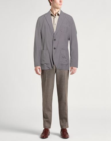 Man Blazer Grey Size 40 Viscose, Polyester