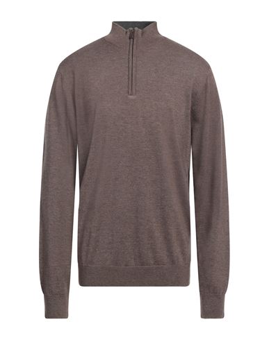 Cashmere Company Man Turtleneck Khaki Size 46 Wool, Cashmere, Silk, Nylon