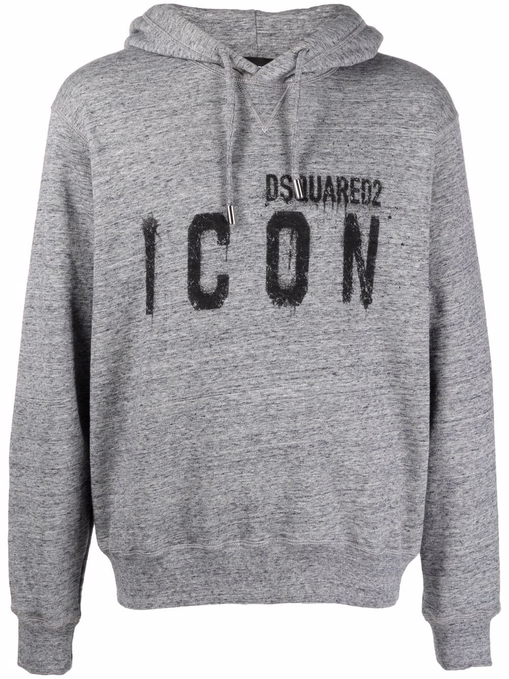 Logo-print hoodie - Grey