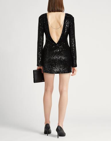 Woman Mini dress Black Size S Polyester