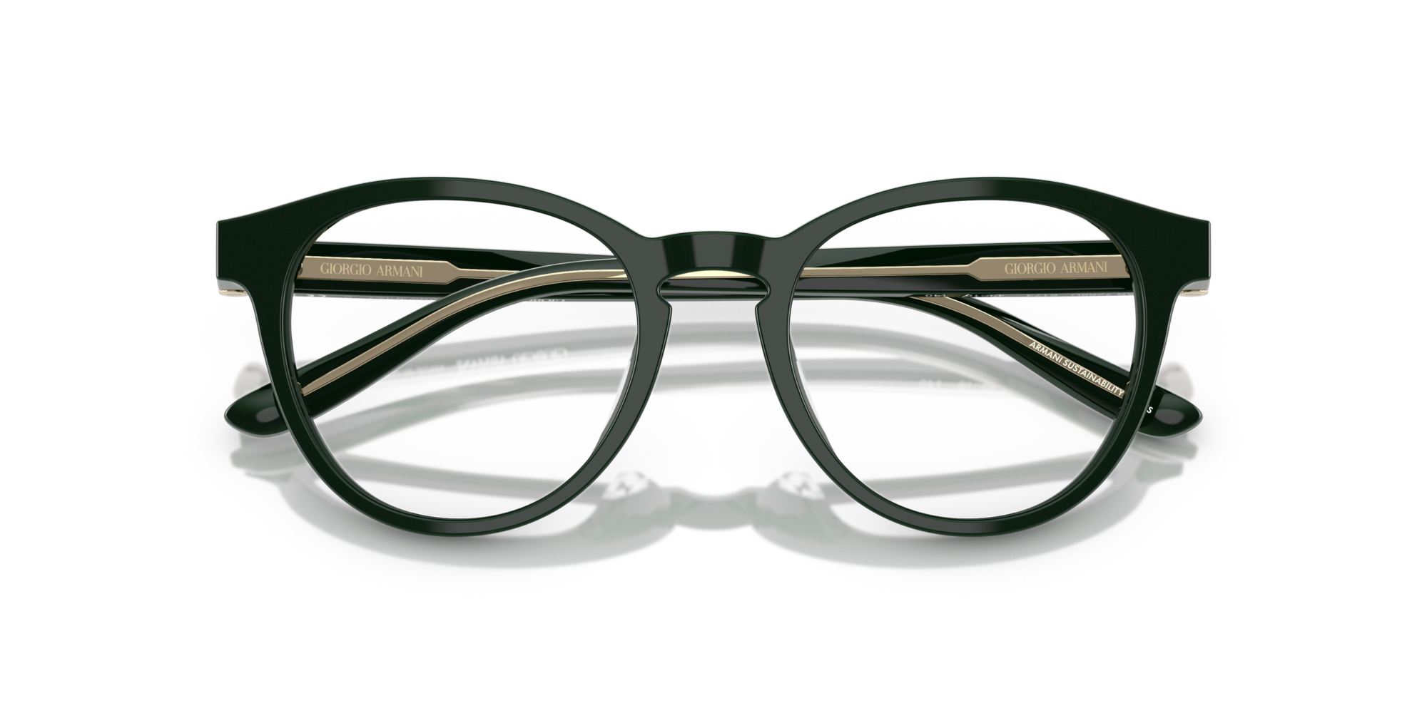 Giorgio Armani Woman Giorgio Armani AR7266U 6173 Optical frames Acetate Green Transparent Pantos Norma