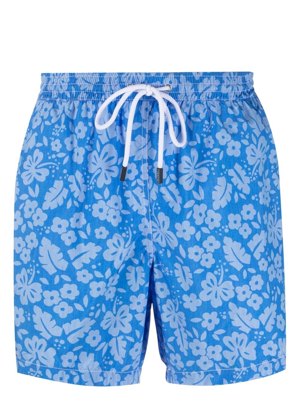 Floral-print swim shorts - Blue