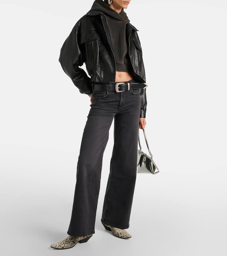 Loli mid-rise wide-leg jeans