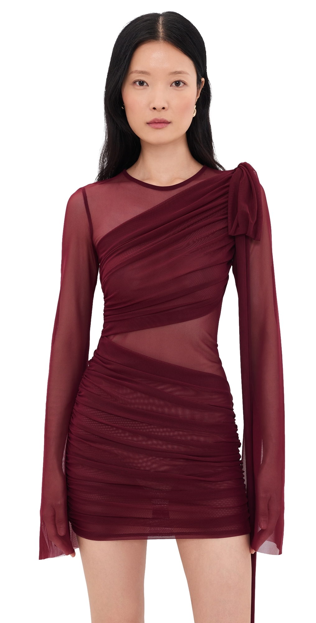 Marissa Mini Dress Burgundy
