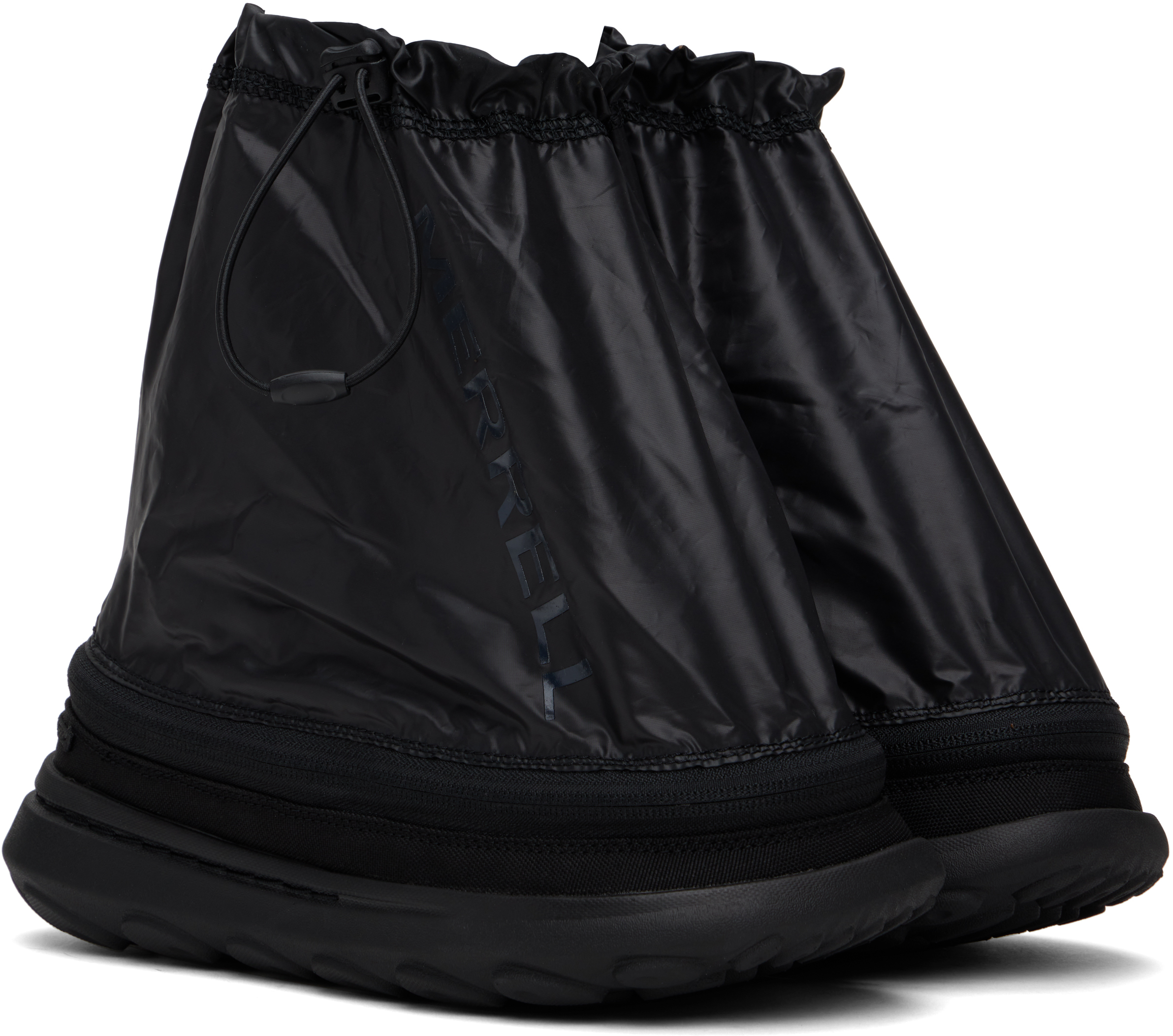 Merrell 1TRL Black Hut Moc 2 Packable Zip Off Loafers