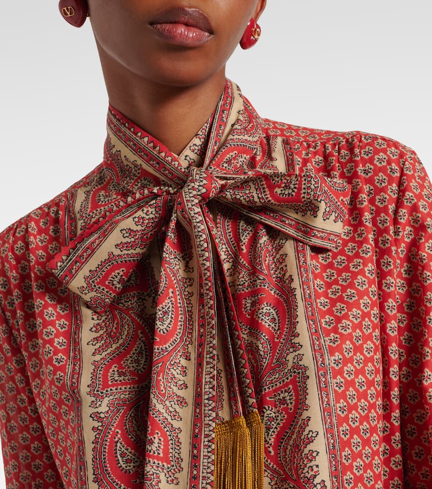 Printed cotton top