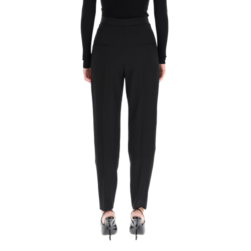 Tapered tailored trousers - Black