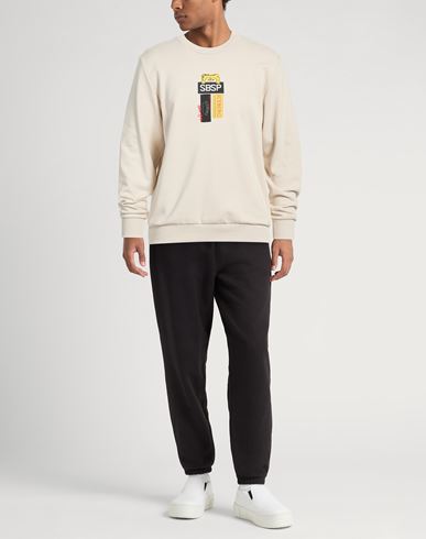 Felpa Man Sweatshirt Sand Size L Cotton, Polyester