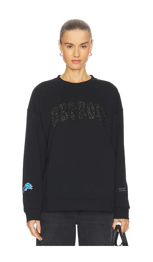 The Wild Collective Detroit Lions Sweatshirt in Black. S also in