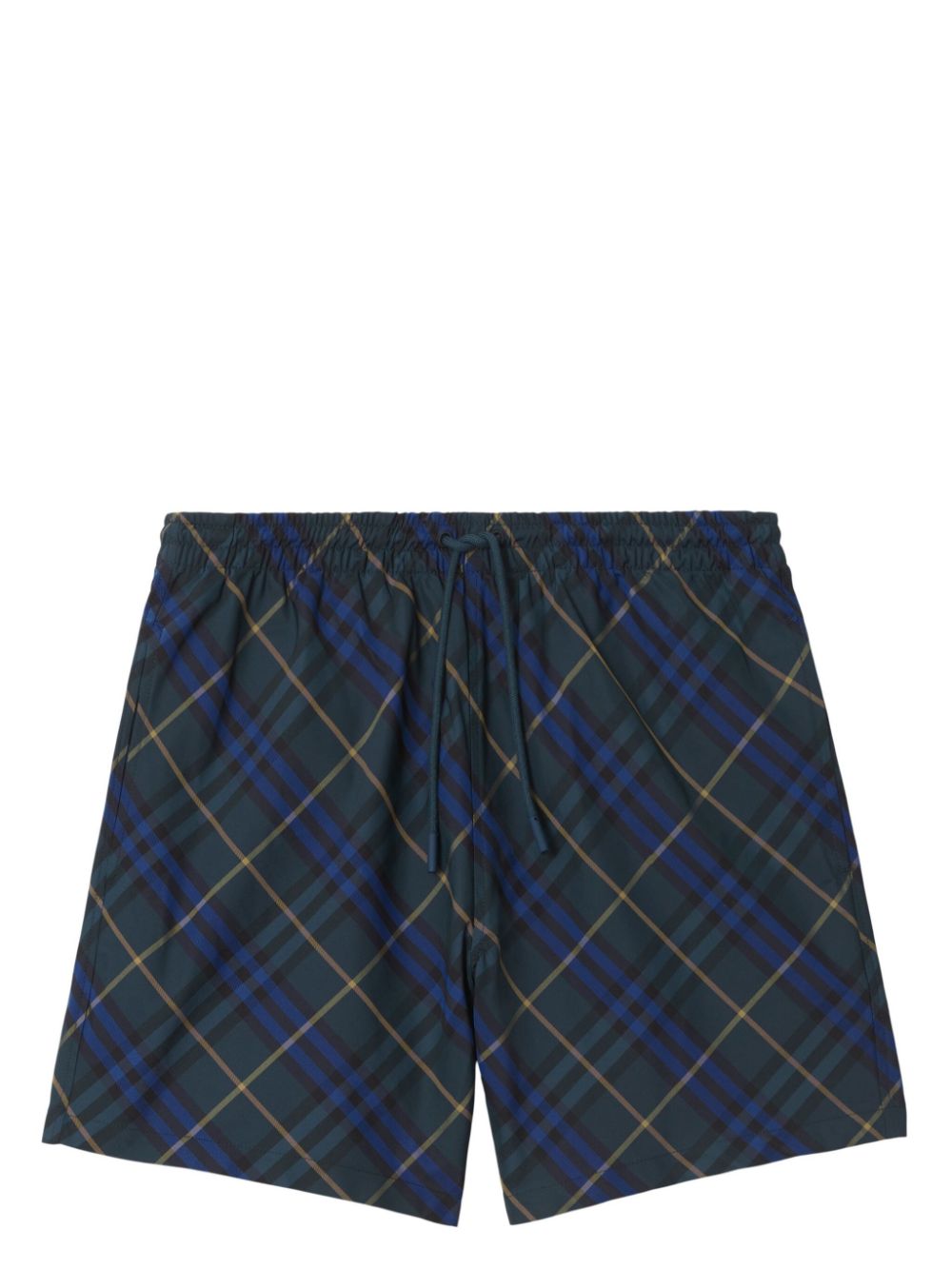 Checked swim shorts - Green