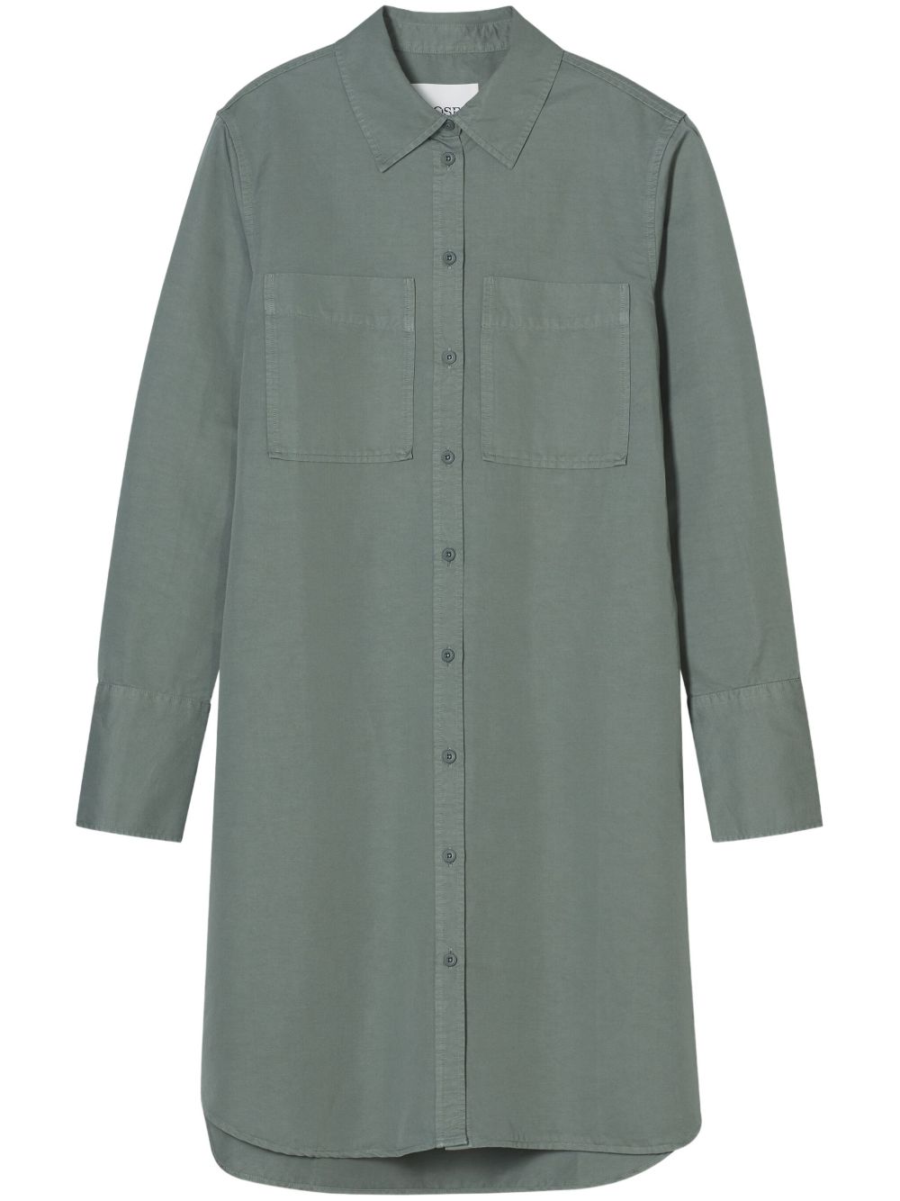 Belted shirt dress - Green