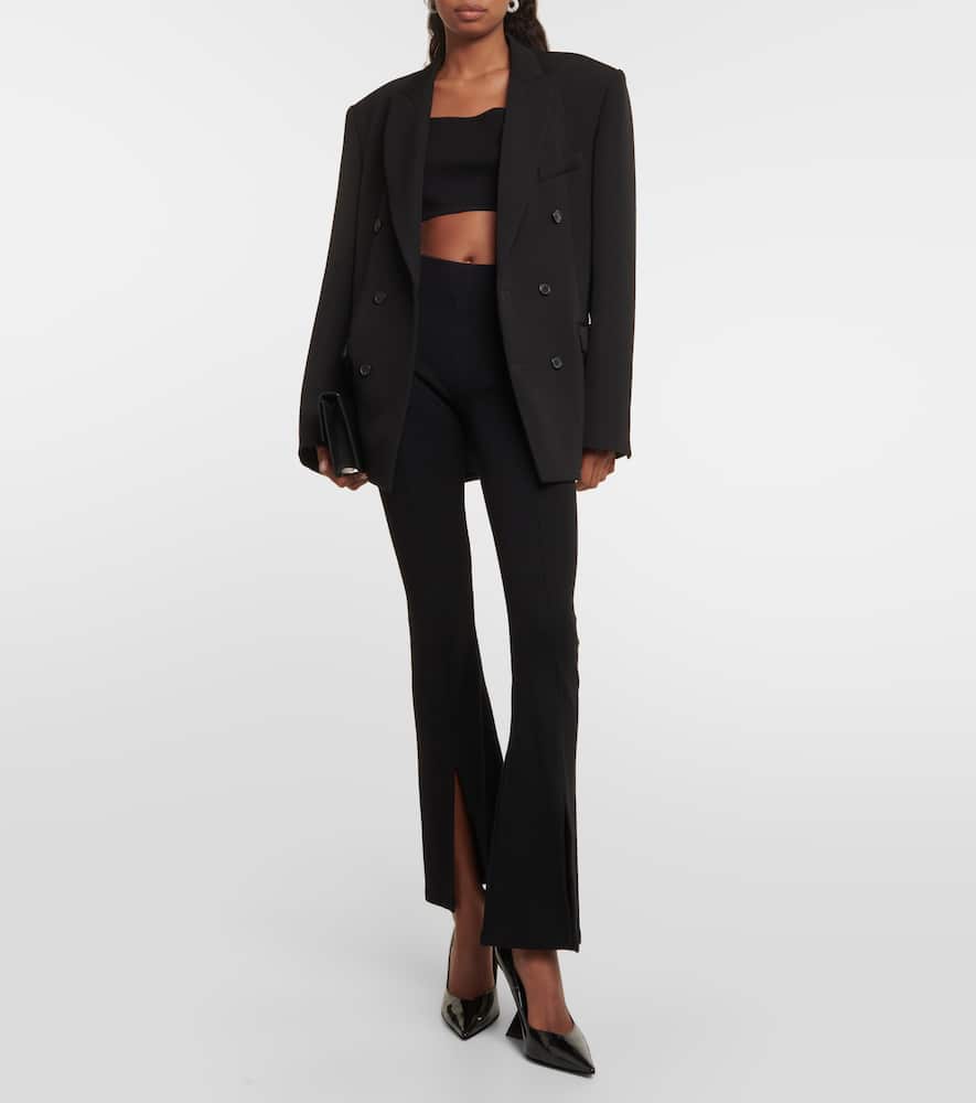 X EmRata Morrison cotton-blend flared pants