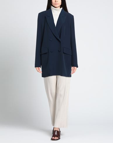 Olla Parég Woman Blazer Midnight blue Size 10 Polyester, Elastane