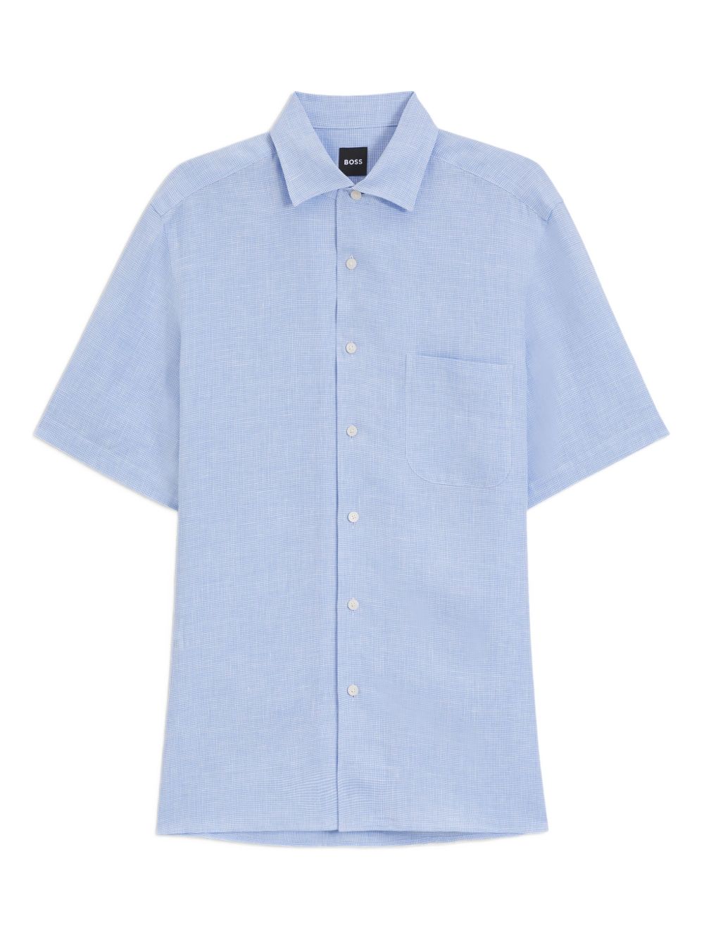 X David Beckham short-sleeve button-up shirt - Blue