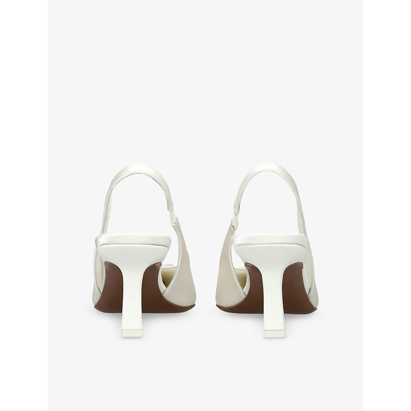 Womens Moriah Silk-Satin Slingbacks