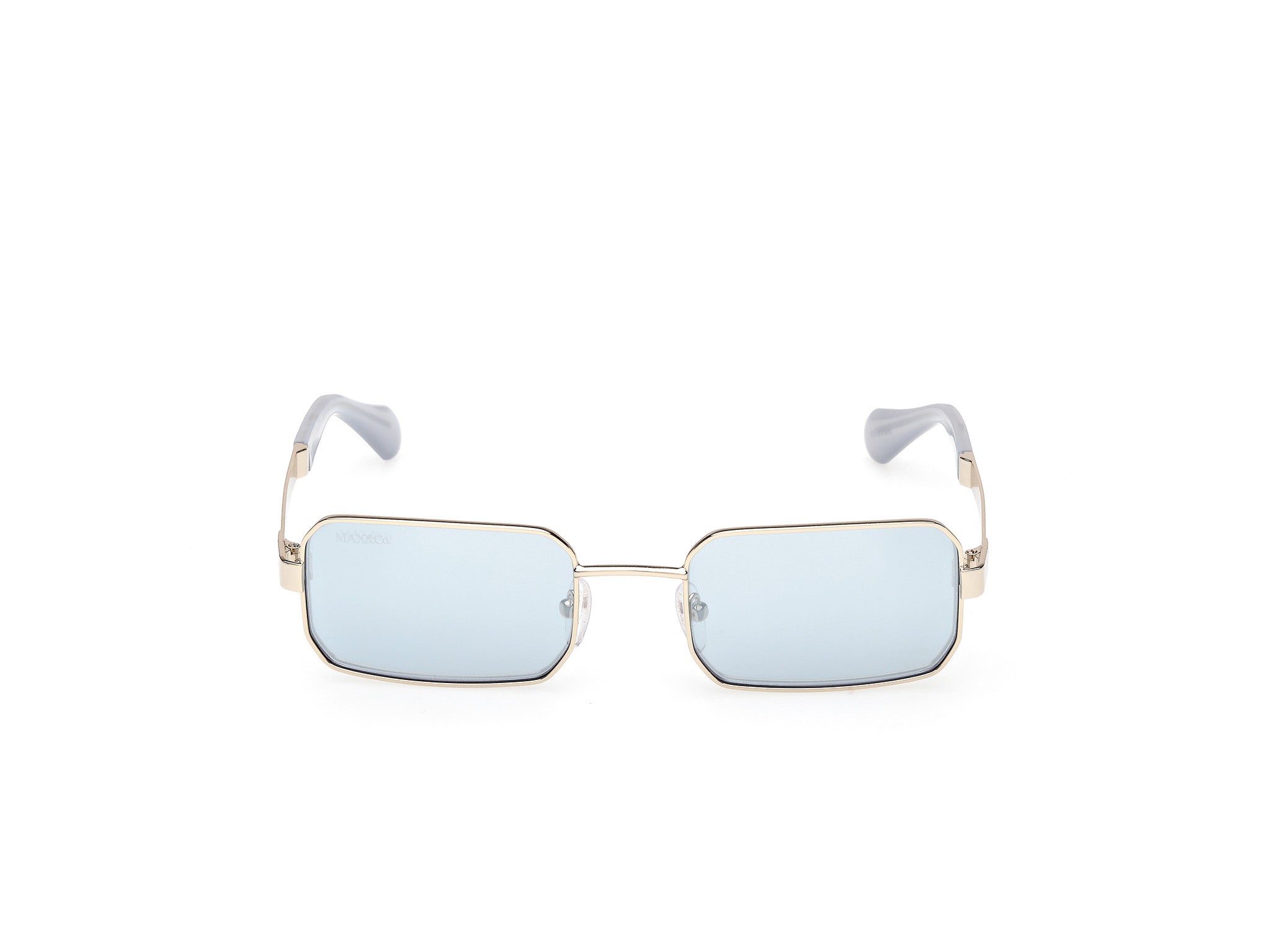 MAX&Co Mujer MAX&Co MO0140 32X Gafas de sol Metal Oro Azul Cuadrada Norma