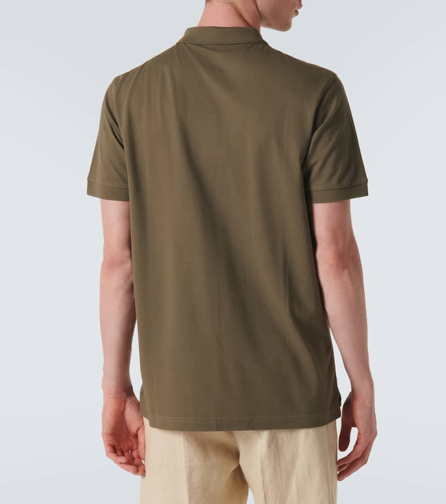 Cotton piqué polo shirt