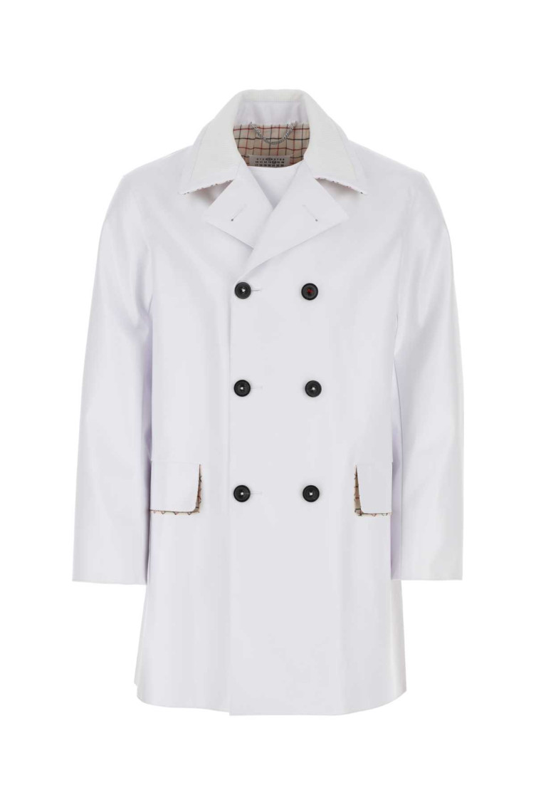 Chalk Pvc Trench Coat