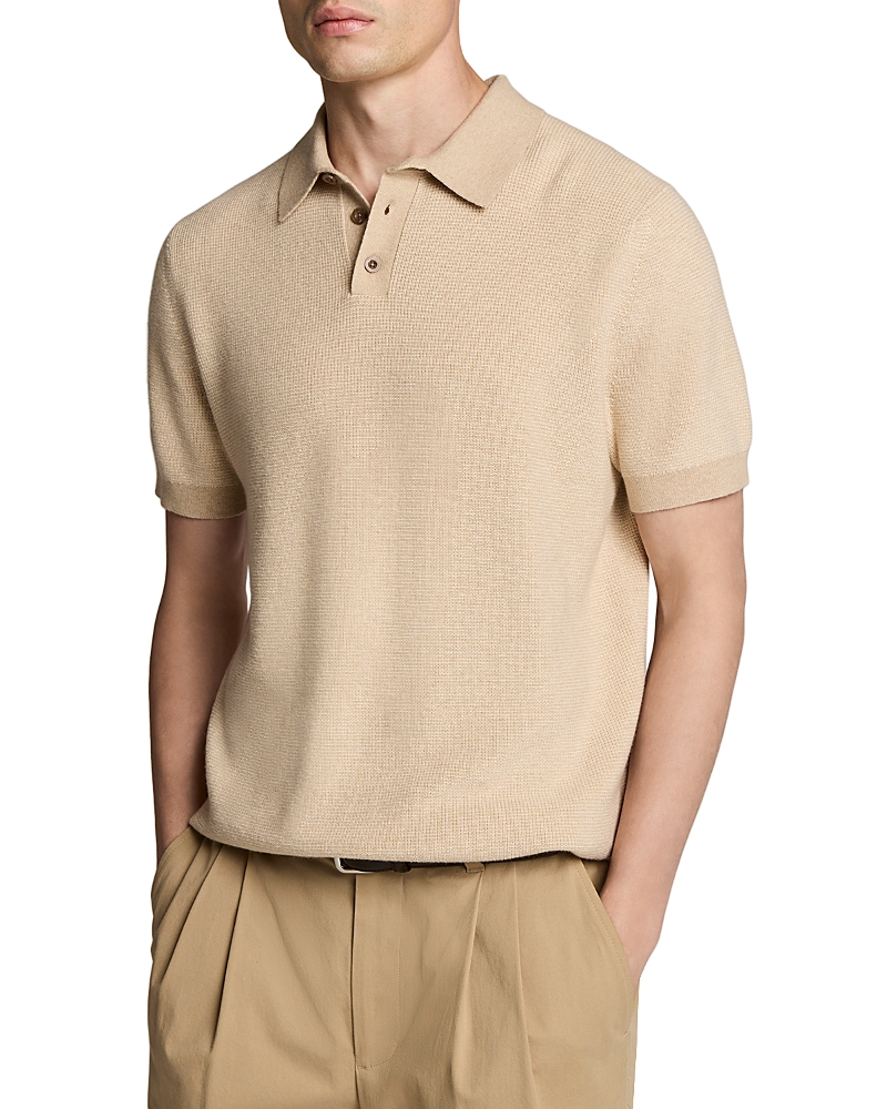 Color Blocked Feed Stripe Short Sleeve Polo