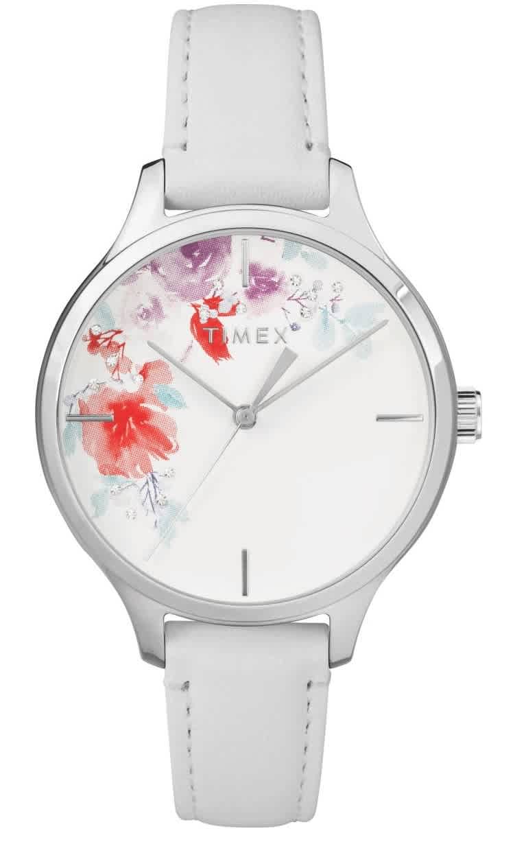 Quartz White Dial Ladies Crystal Bloom Watch TW2R66800