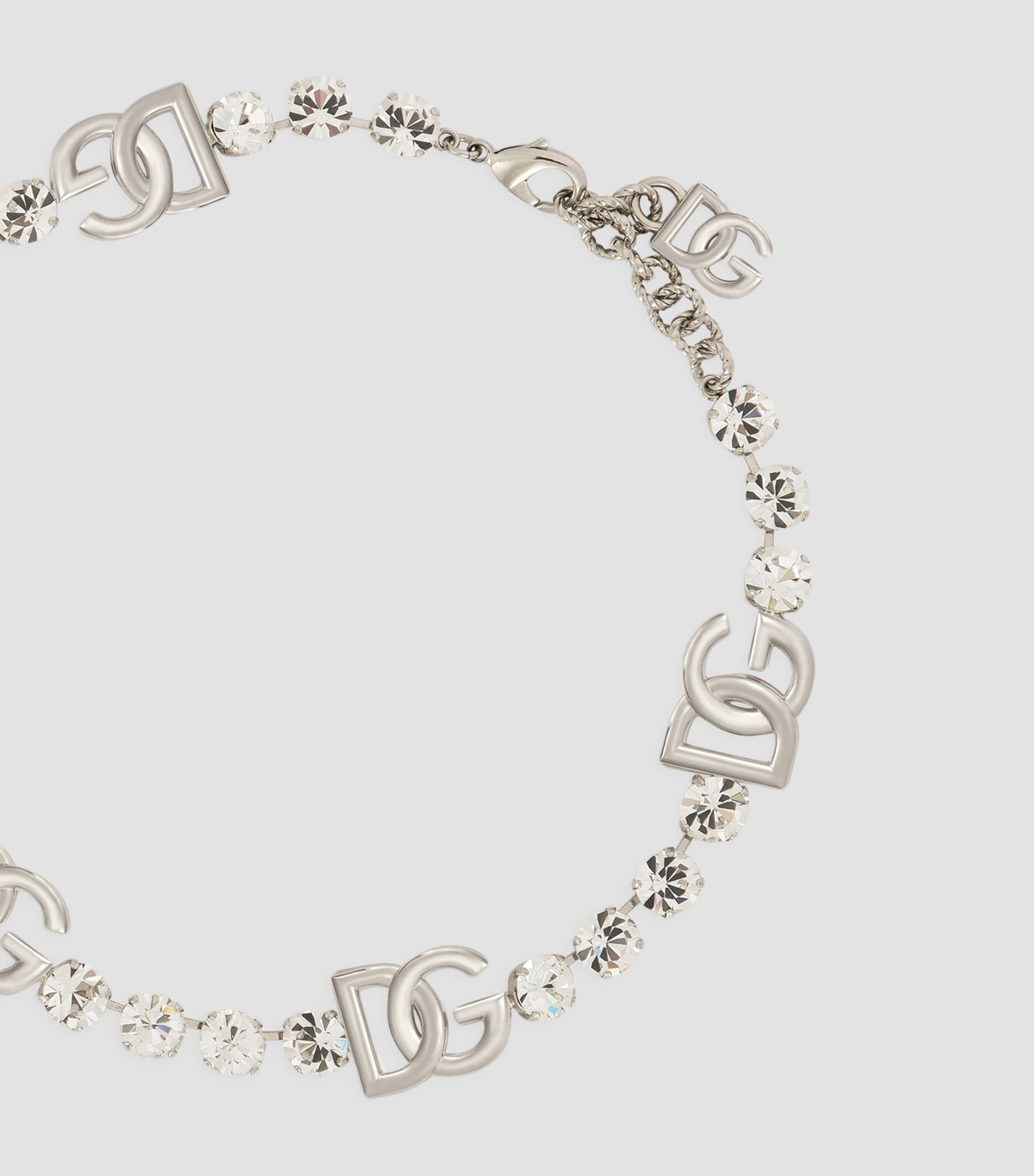 Crystal-Embellished Dg Necklace