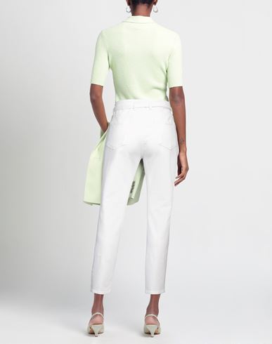 Woman Jeans White Size 28 Cotton, Viscose, Lyocell, Elastomultiester, Elastane