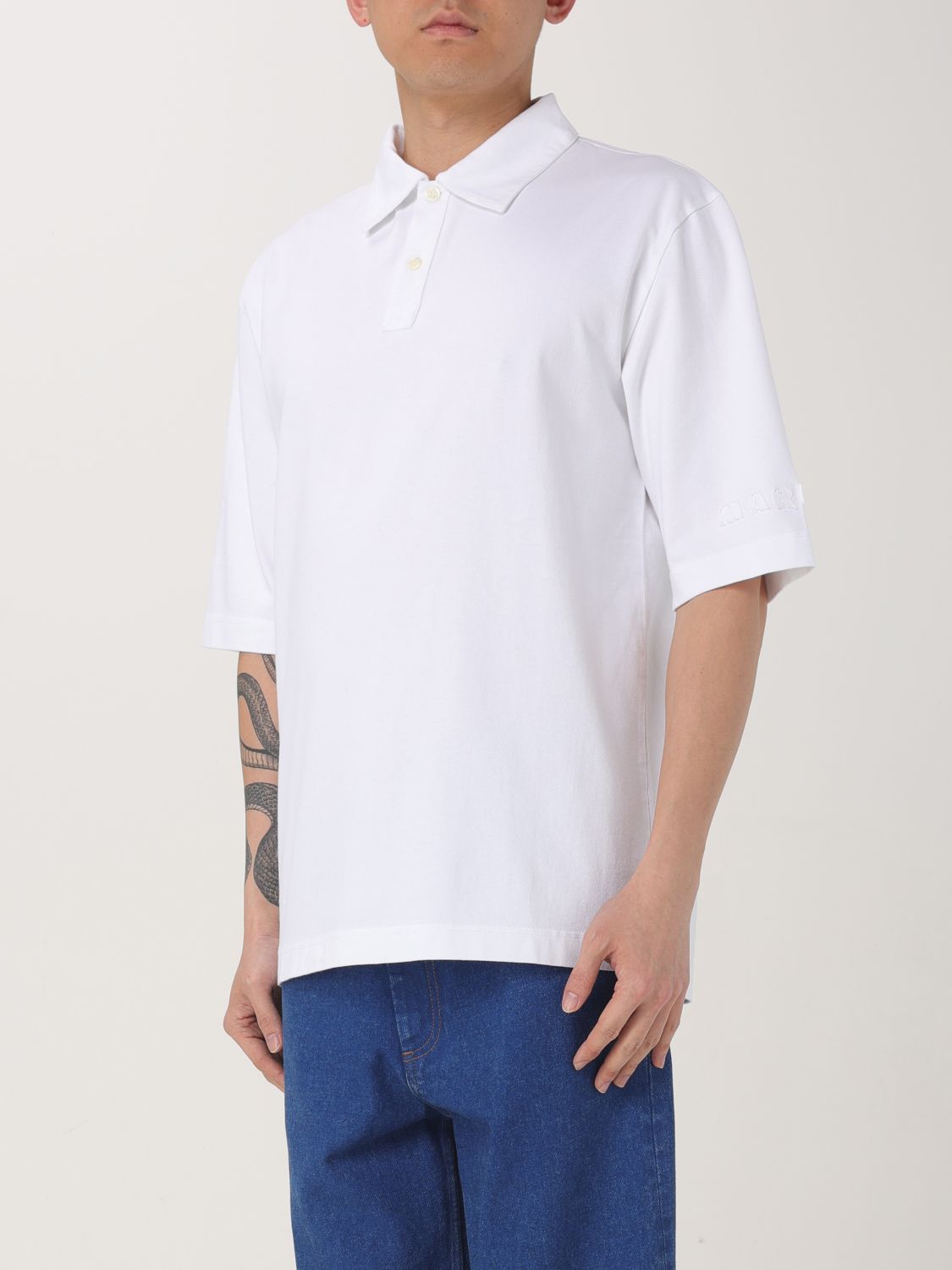 Polo Shirt Men color White