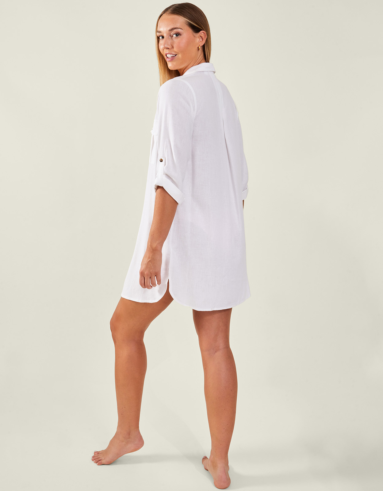 White Beach Shirt