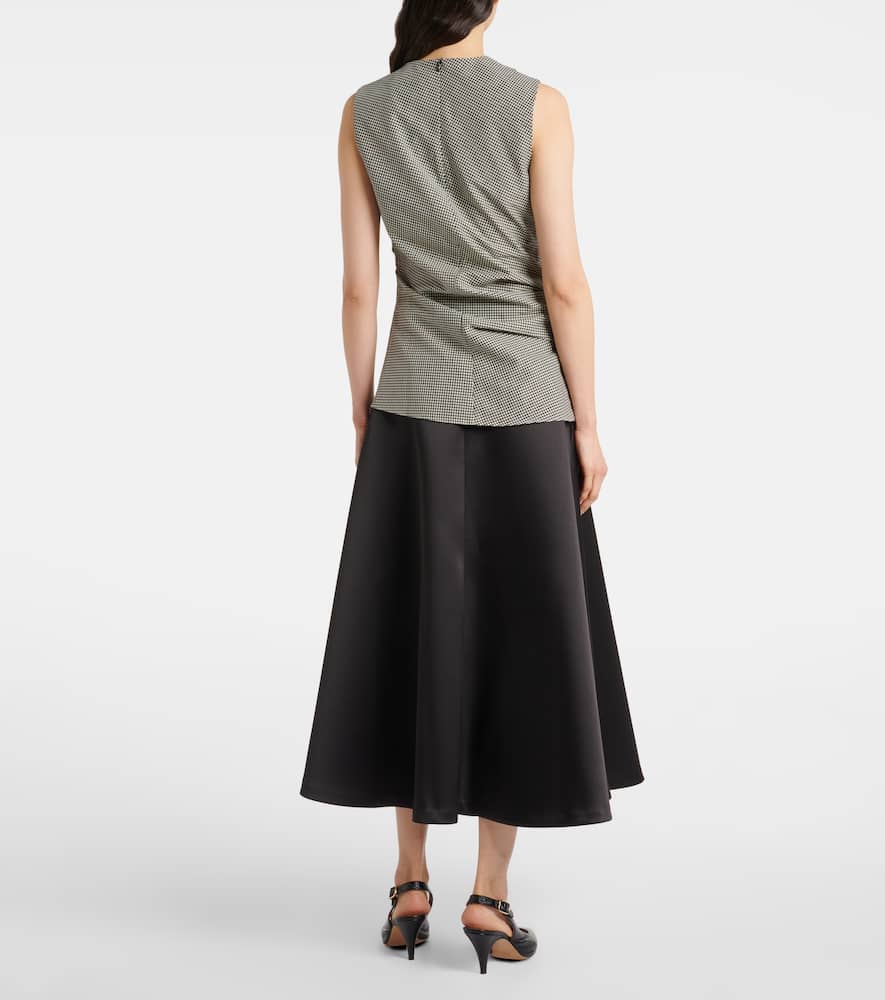 Róhe Checked wool-blend top