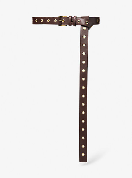 Grommeted Leather Belt
