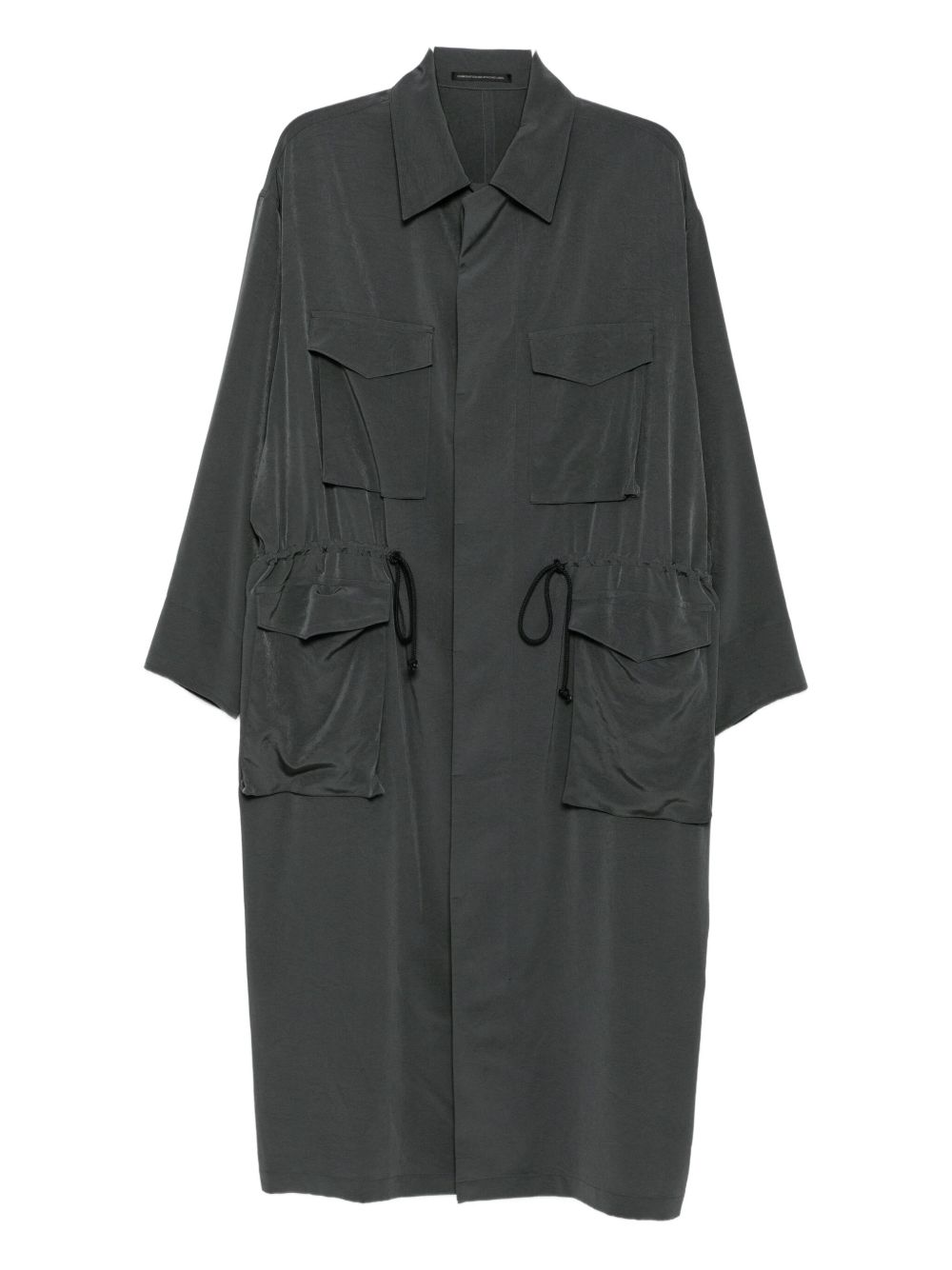 Crepe de Chine long dress - Green