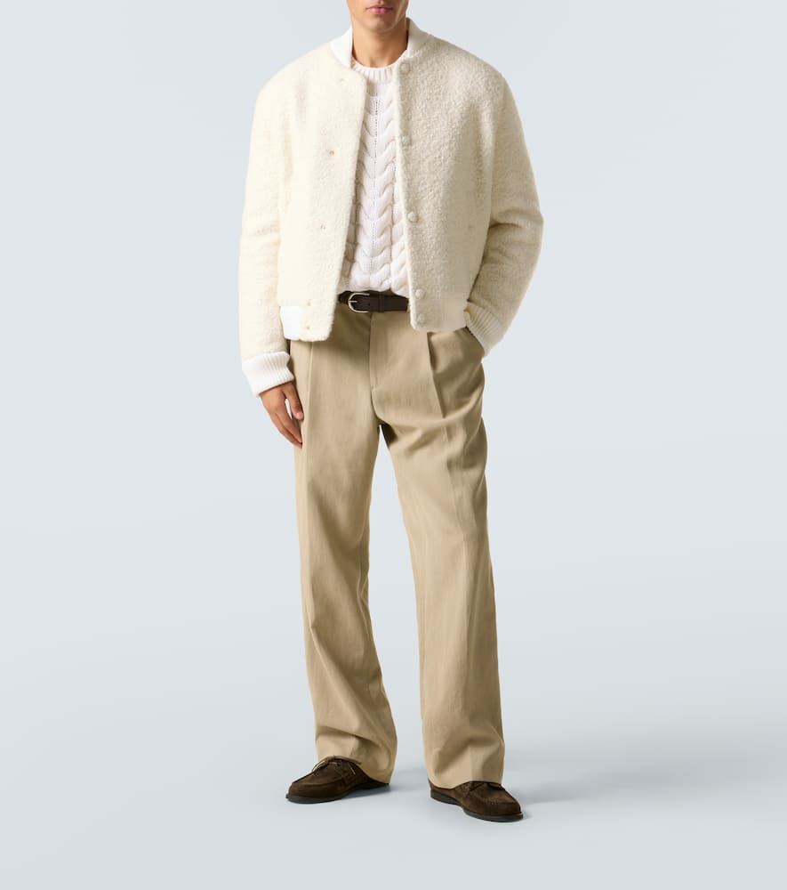 Cable-knit cashmere sweater