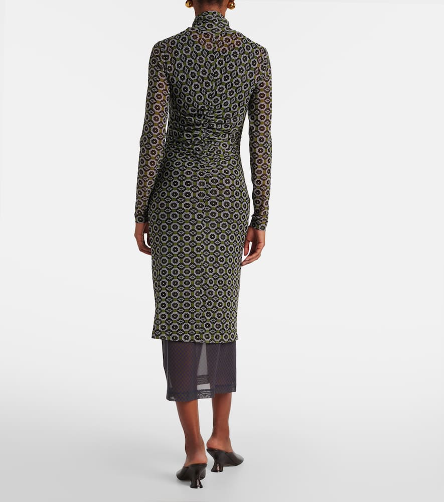 Printed midi dress