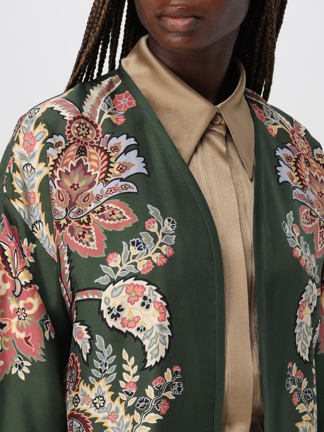 Paisley-print silk jacket - Green