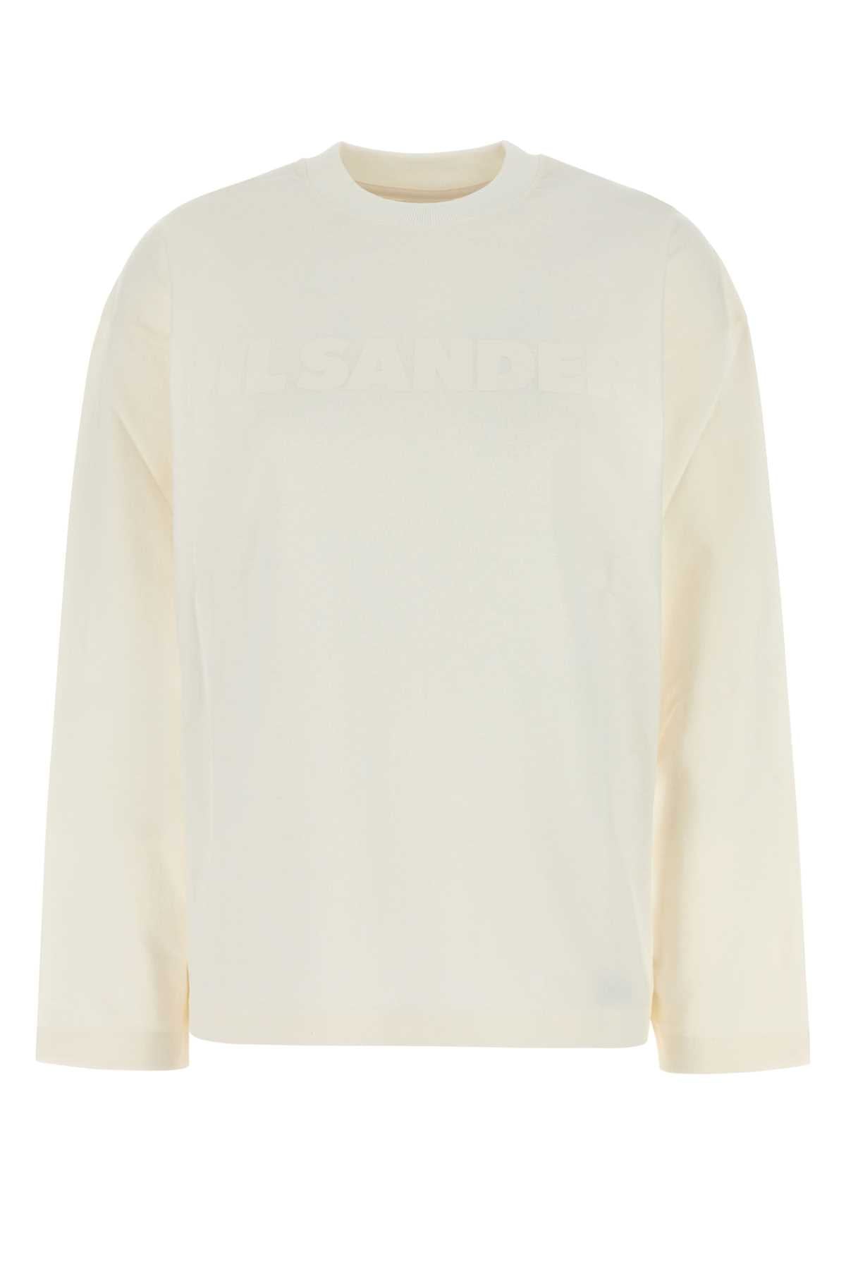 Cotton Long-Sleeve T-Shirt — White