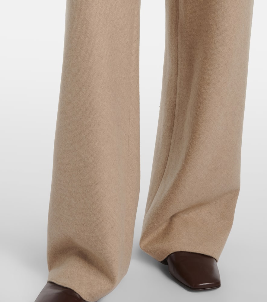 High-rise wide-leg pants
