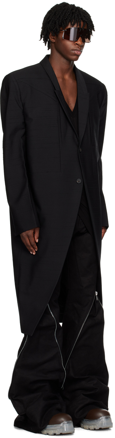 Rick Owens Black Tatlin Coat