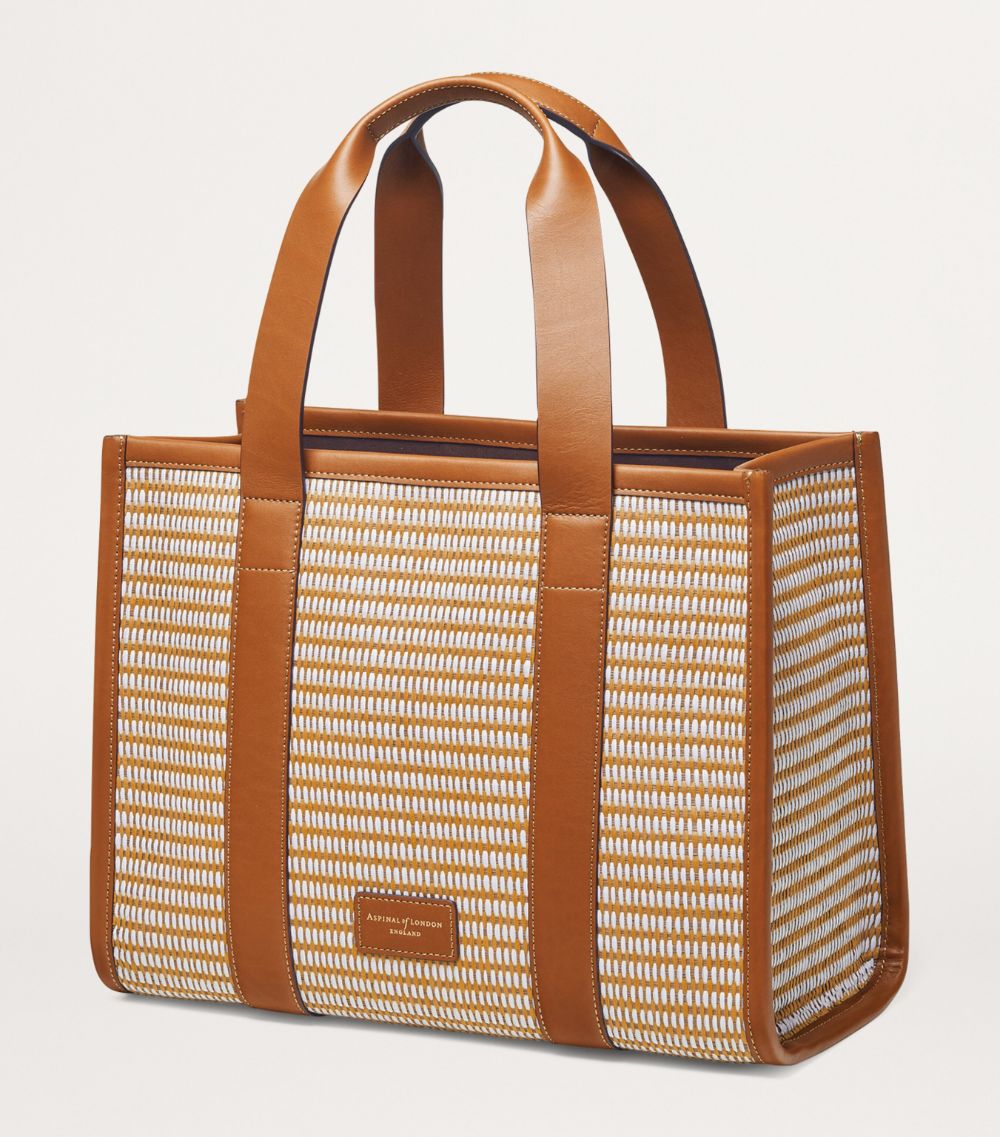 Small Raffia Henley Tote Bag