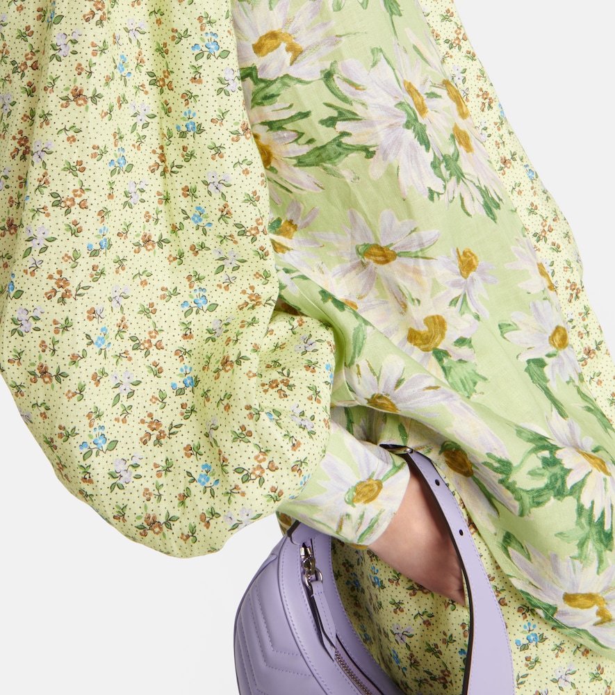 Alémais Astra floral linen shirt