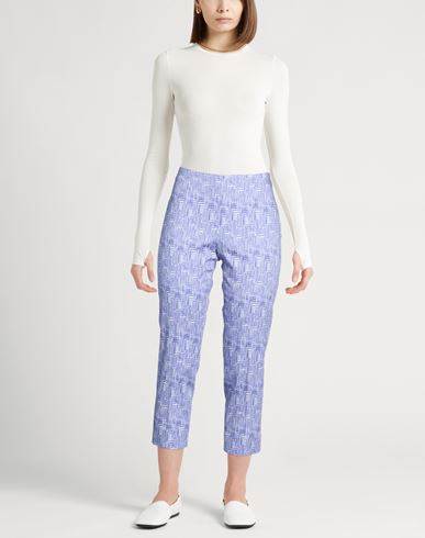 Woman Pants Light blue Size 4 Cotton, Elastane