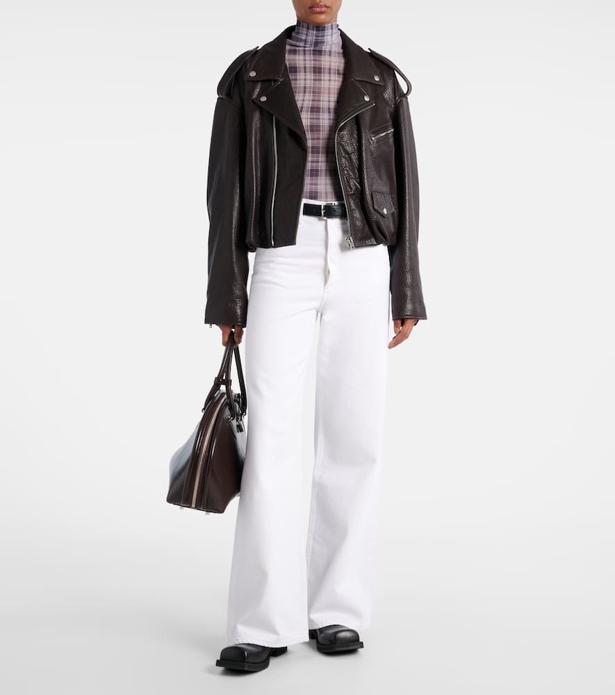 Dame high-rise wide-leg jeans