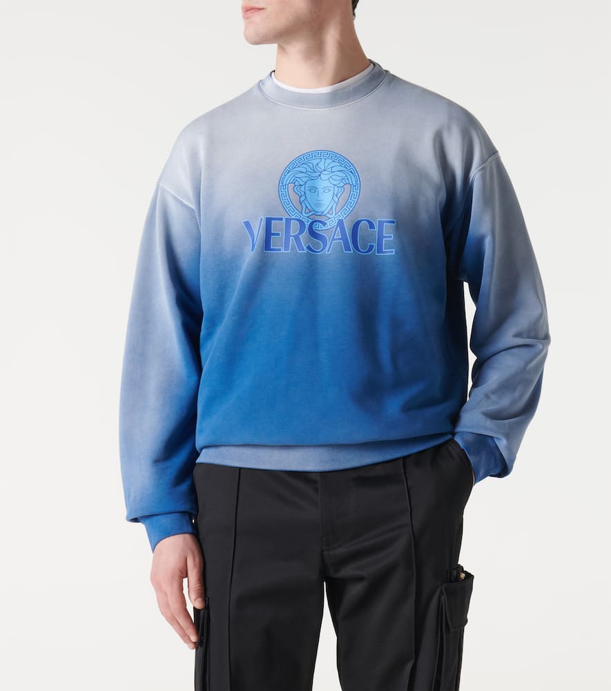 Medusa tie-dye cotton jersey sweatshirt