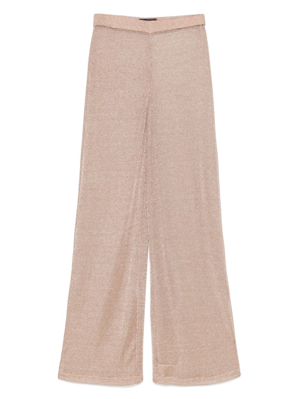 Mvp wardrobe open-knit trousers - Pink