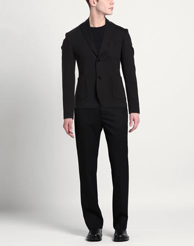 Man Blazer Black Size 38 Cotton, Polyamide, Elastane