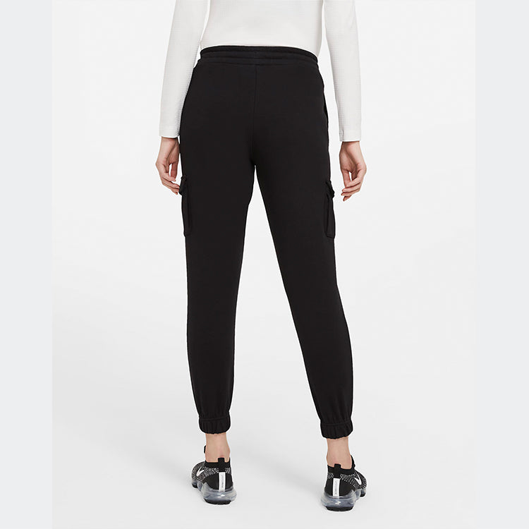 (WMNS) Sportswear Swoosh Slim Fit Bundle Feet Sports Pants/Trousers/Joggers Black