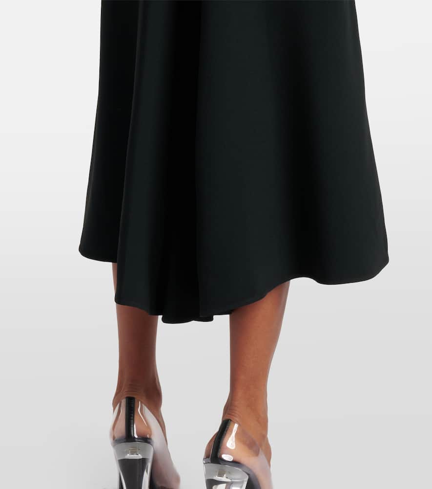 Gathered midi dress
