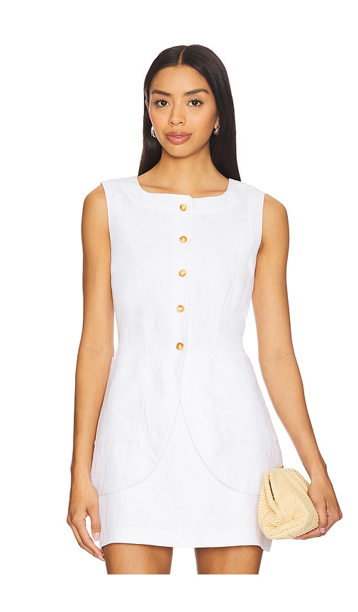 Posse Emma Vest in Ivory.  XS. Also in L, M, S