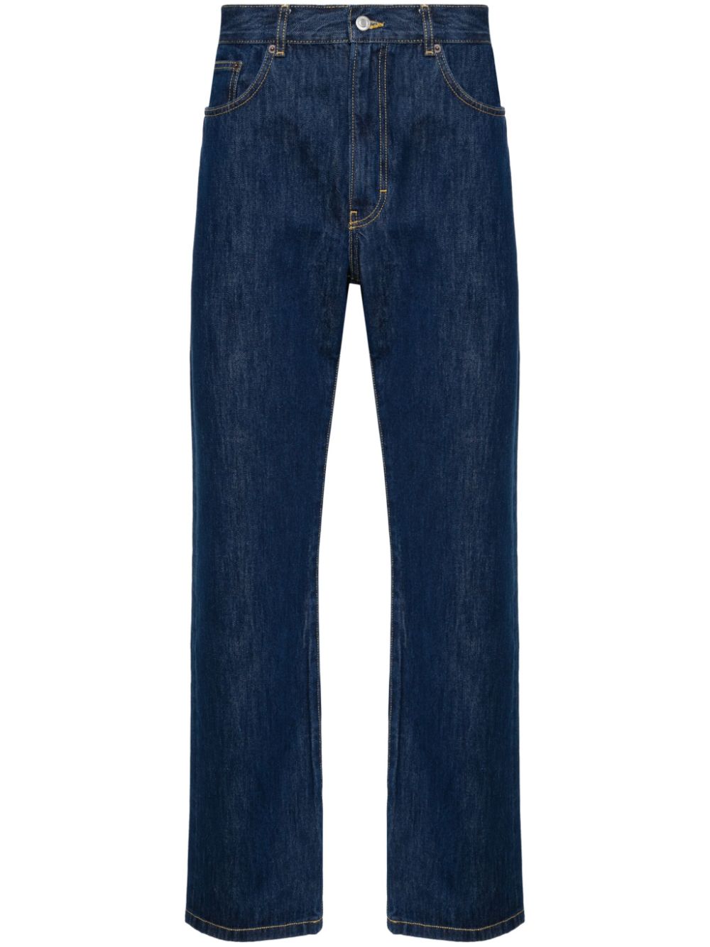 Vega mid-rise straight-leg jeans - Blue