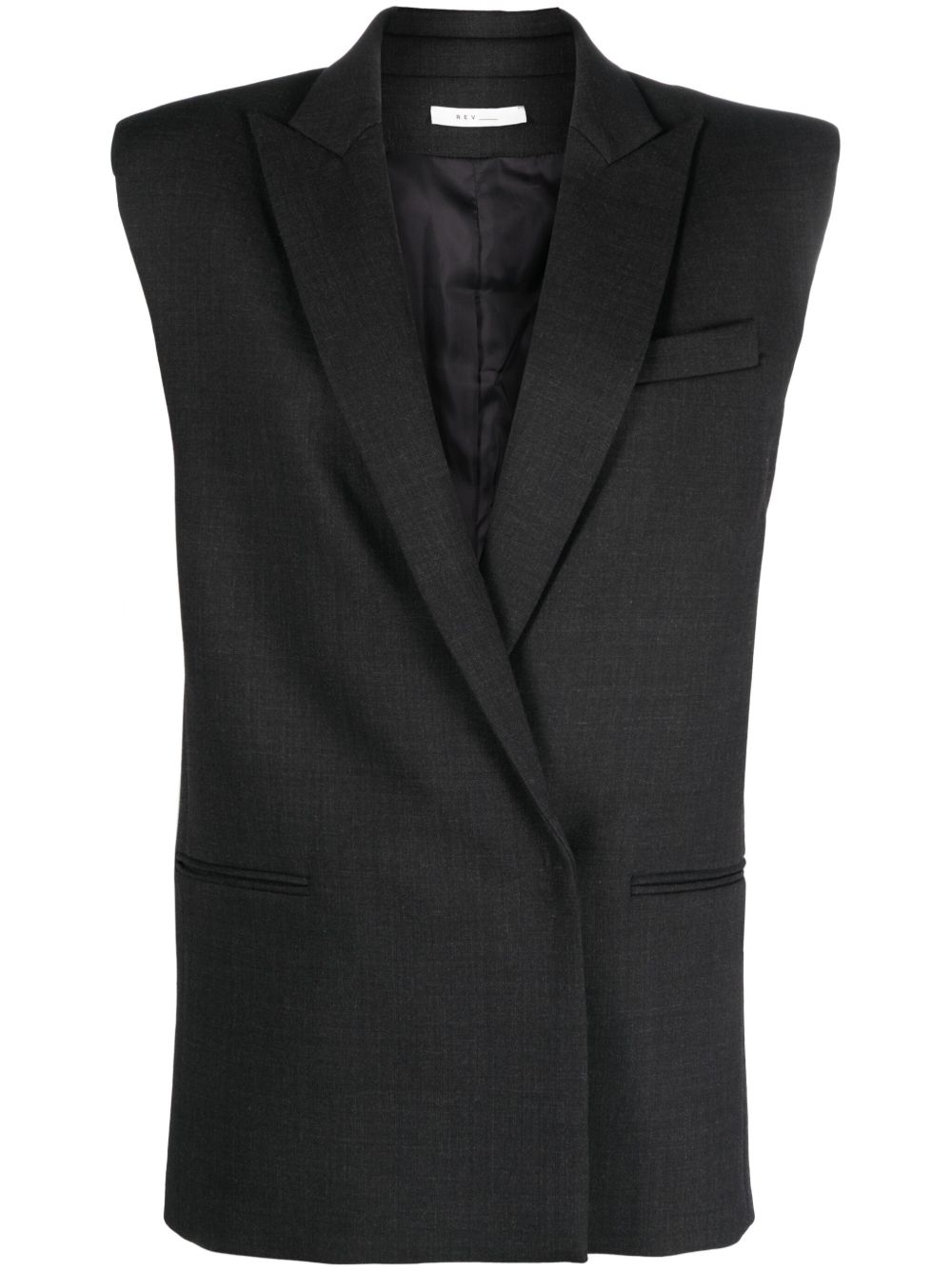REV The Smith virgin-wool gilet - Grey