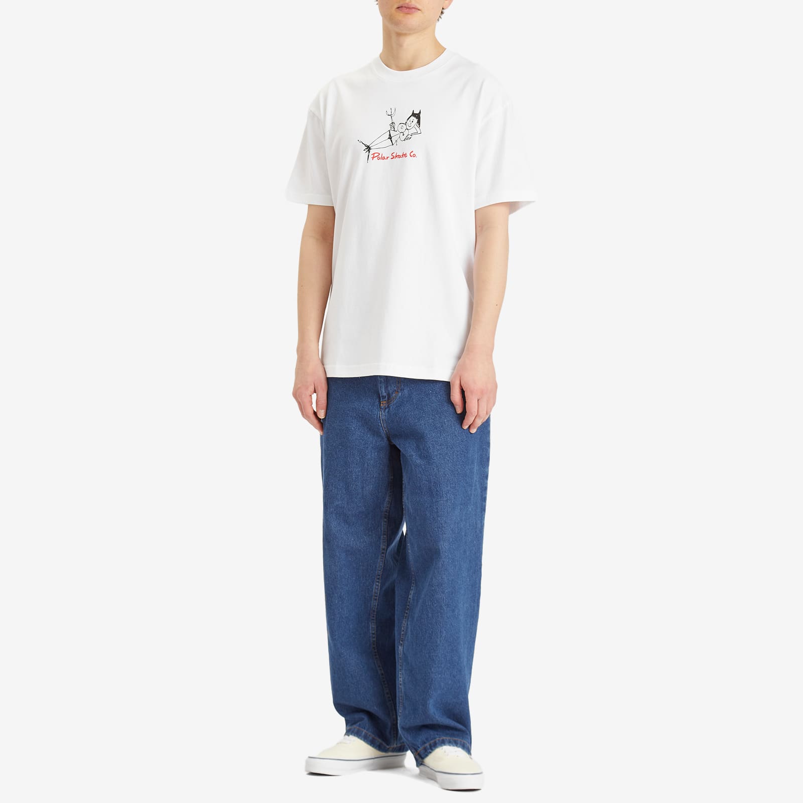 Polar Skate Co. Men's Devil Woman T-Shirt in White